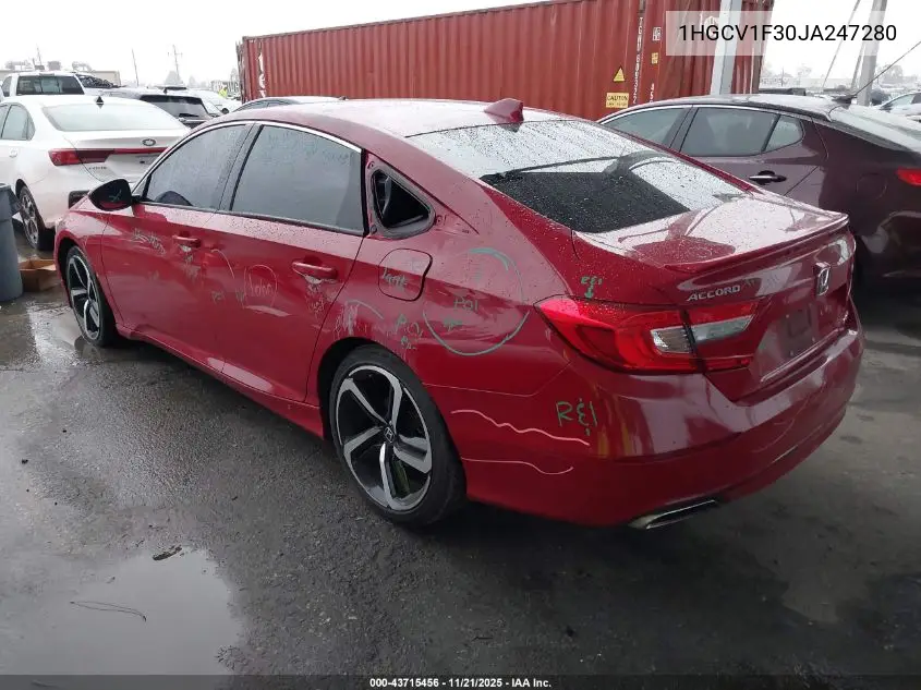 1HGCV1F30JA247280 2018 Honda Accord Sport