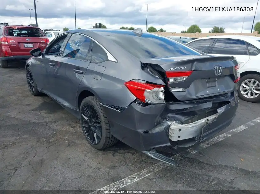 1HGCV1F1XJA186308 2018 Honda Accord Lx