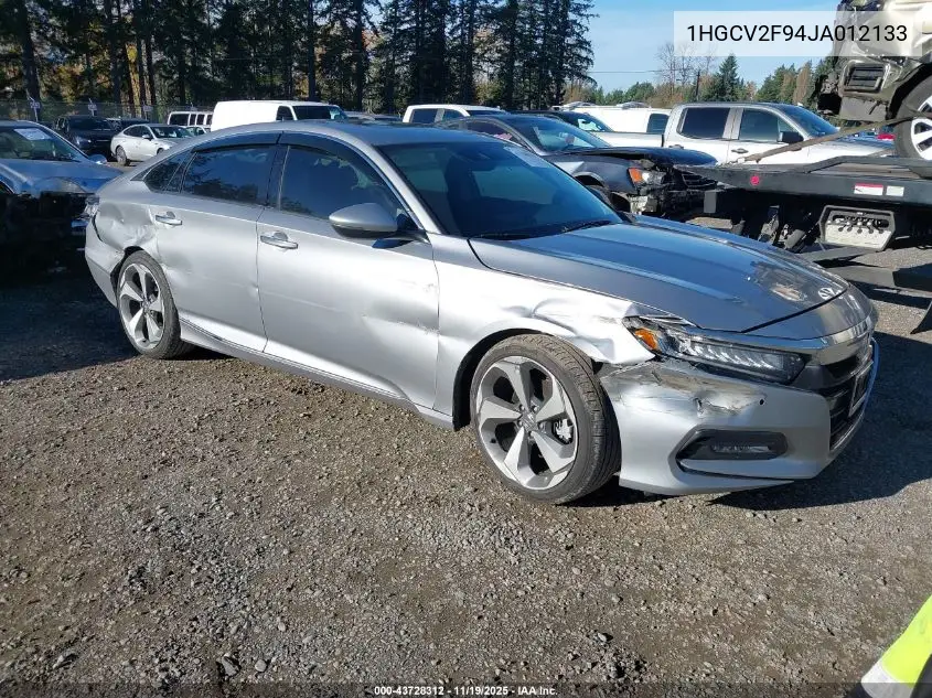 1HGCV2F94JA012133 2018 Honda Accord Touring 2.0T