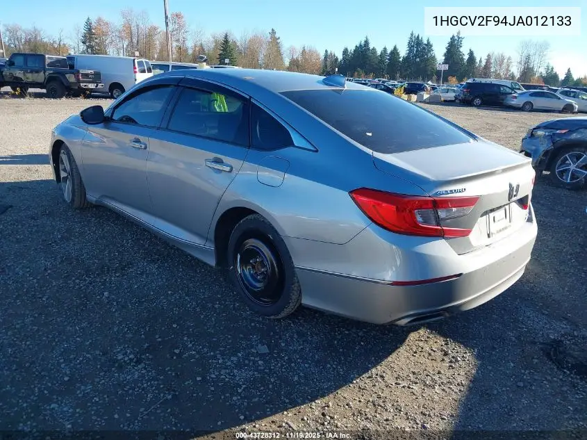 1HGCV2F94JA012133 2018 Honda Accord Touring 2.0T