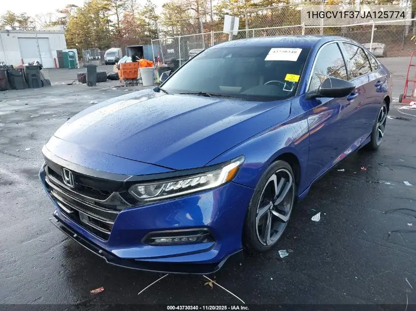 1HGCV1F37JA125774 2018 Honda Accord Sport