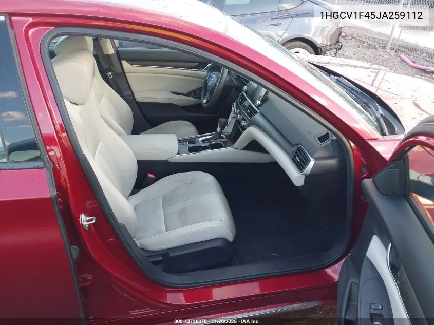 1HGCV1F45JA259112 2018 Honda Accord Ex