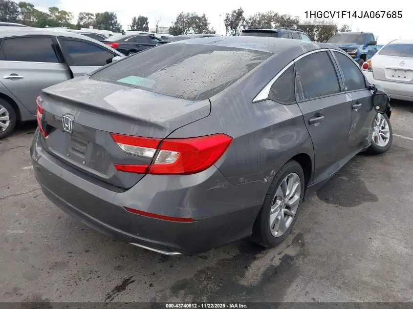 1HGCV1F14JA067685 2018 Honda Accord Lx