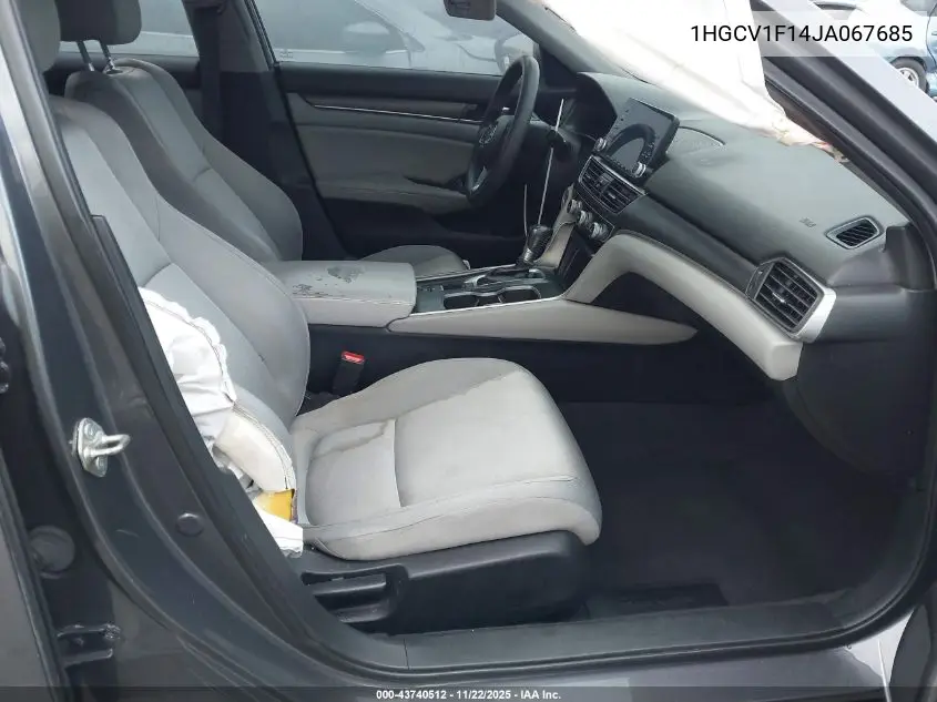 1HGCV1F14JA067685 2018 Honda Accord Lx