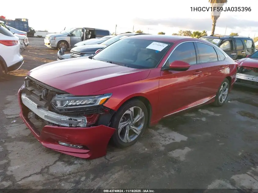 1HGCV1F59JA035396 2018 Honda Accord Ex-L
