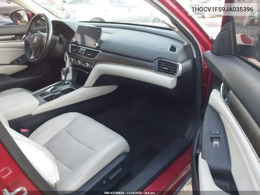 1HGCV1F59JA035396 2018 Honda Accord Ex-L