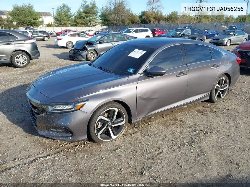 1HGCV1F31JA056256 2018 Honda Accord Sport