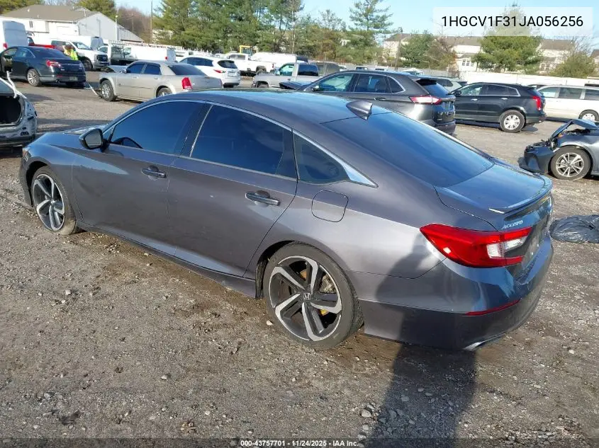 1HGCV1F31JA056256 2018 Honda Accord Sport