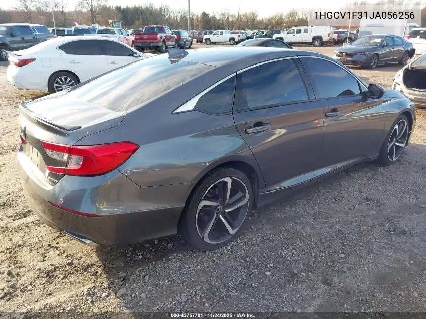 1HGCV1F31JA056256 2018 Honda Accord Sport