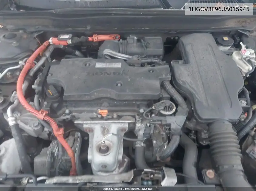 1HGCV3F96JA015945 2018 Honda Accord Hybrid Touring