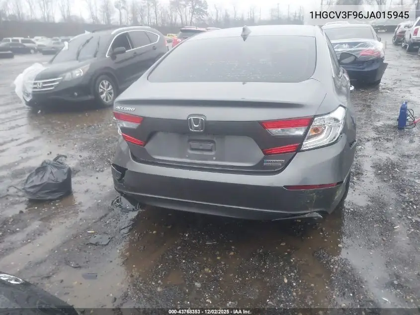 1HGCV3F96JA015945 2018 Honda Accord Hybrid Touring