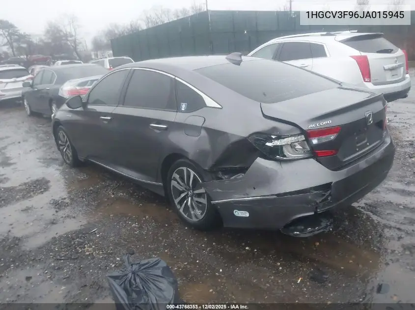 1HGCV3F96JA015945 2018 Honda Accord Hybrid Touring