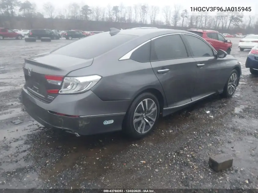 1HGCV3F96JA015945 2018 Honda Accord Hybrid Touring
