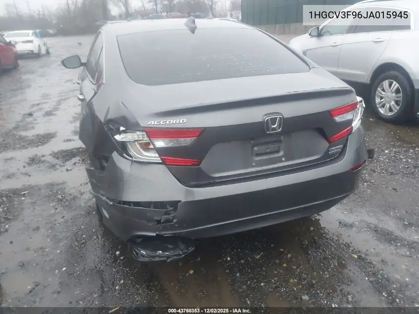 1HGCV3F96JA015945 2018 Honda Accord Hybrid Touring