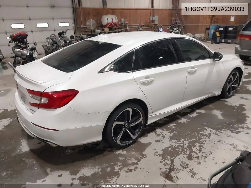 1HGCV1F39JA239033 2018 Honda Accord Sport