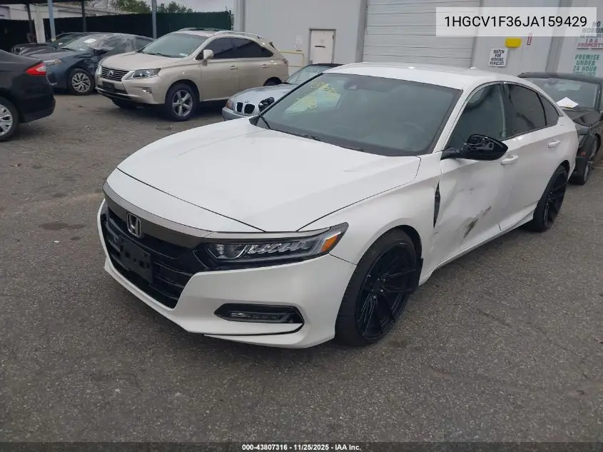 1HGCV1F36JA159429 2018 Honda Accord Sport