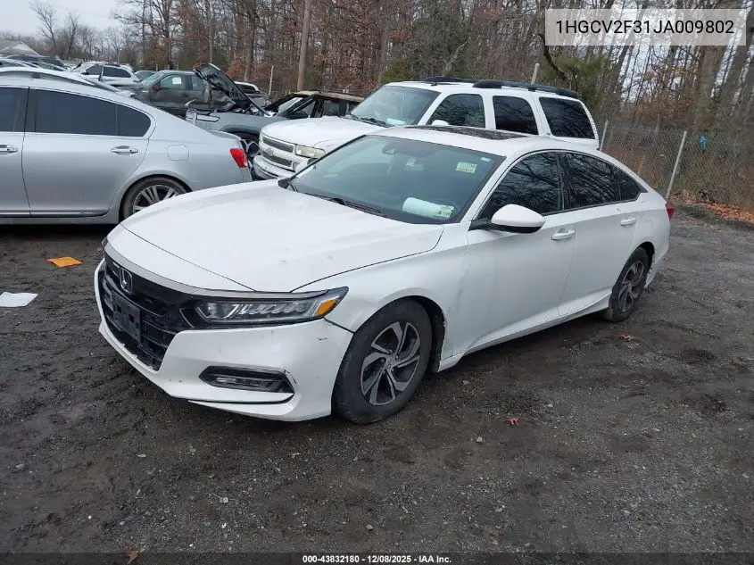 1HGCV2F31JA009802 2018 Honda Accord Sport 2.0T