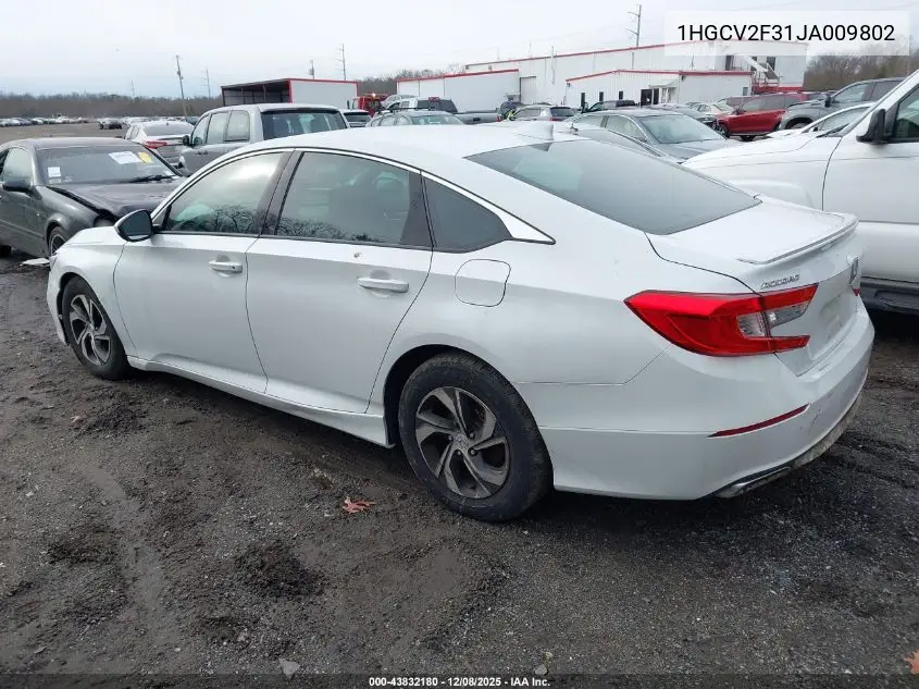 1HGCV2F31JA009802 2018 Honda Accord Sport 2.0T