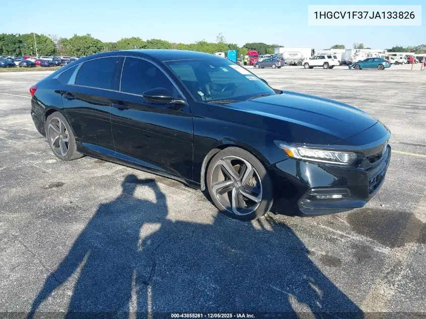 1HGCV1F37JA133826 2018 Honda Accord Sport