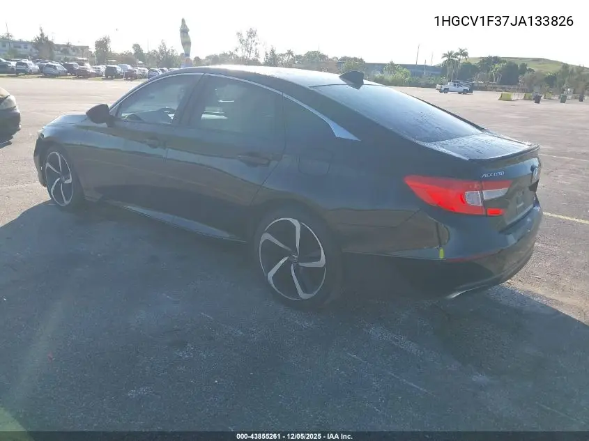 1HGCV1F37JA133826 2018 Honda Accord Sport