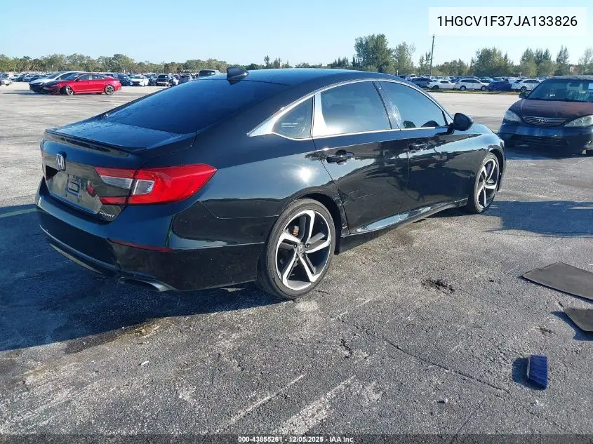 1HGCV1F37JA133826 2018 Honda Accord Sport