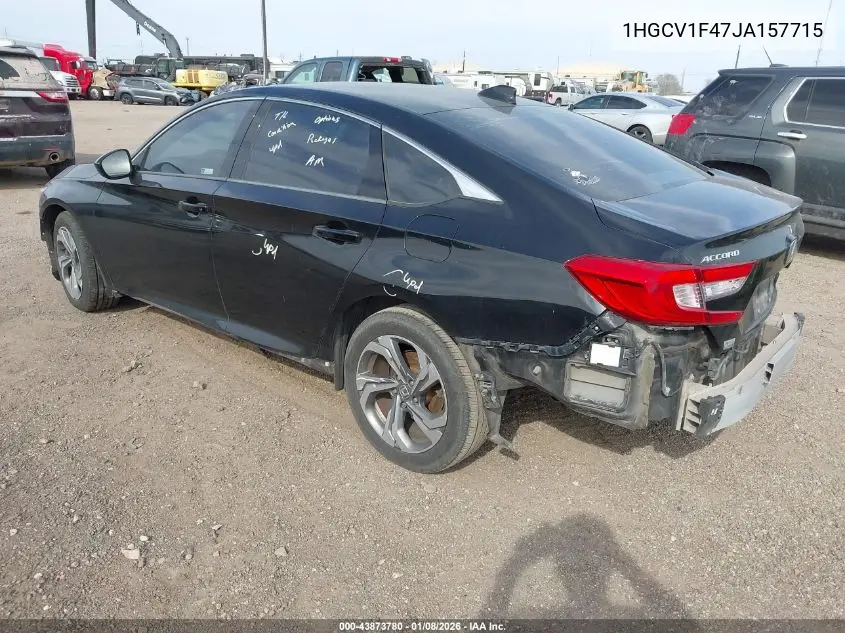 1HGCV1F47JA157715 2018 Honda Accord Ex