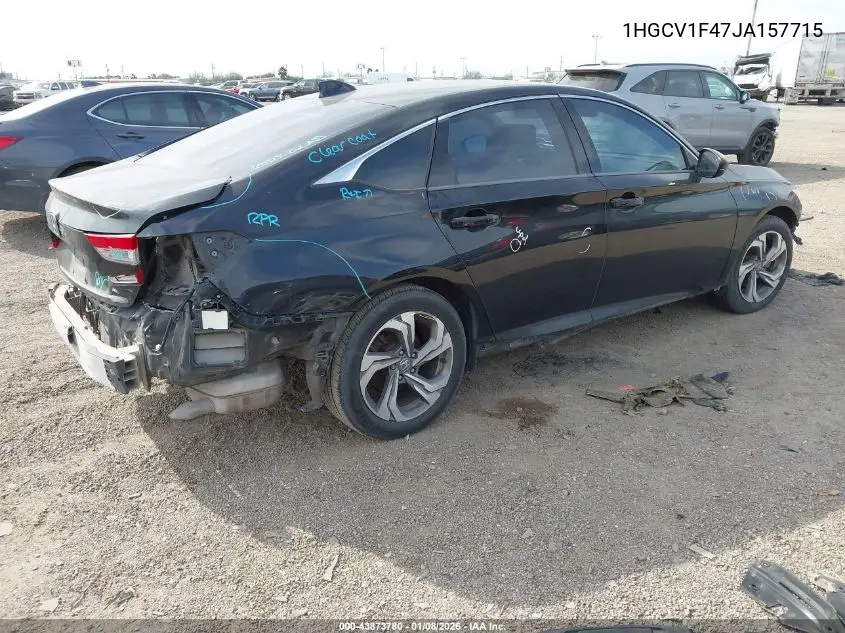 1HGCV1F47JA157715 2018 Honda Accord Ex