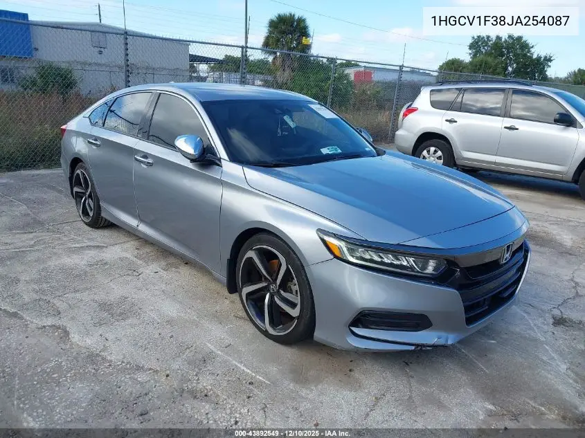 1HGCV1F38JA254087 2018 Honda Accord Sport