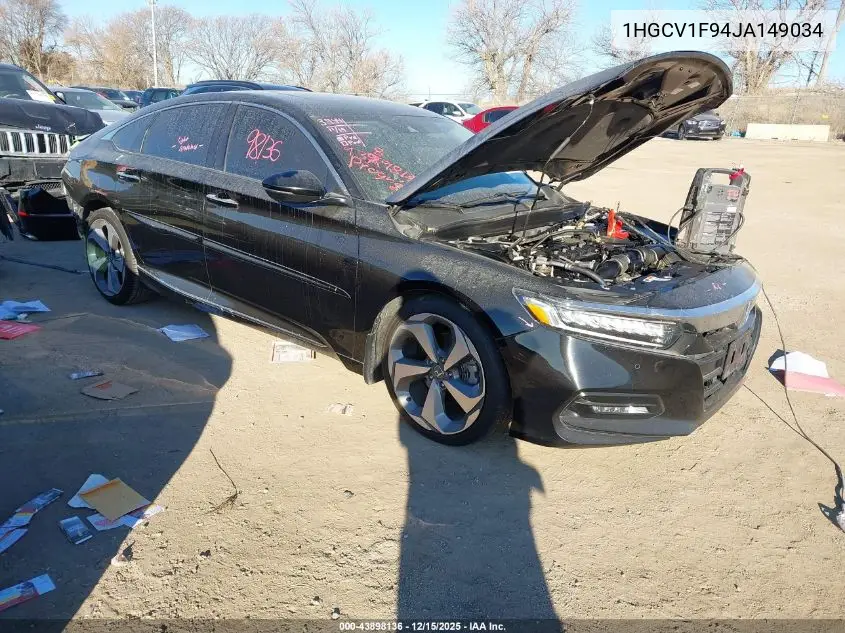 1HGCV1F94JA149034 2018 Honda Accord Touring