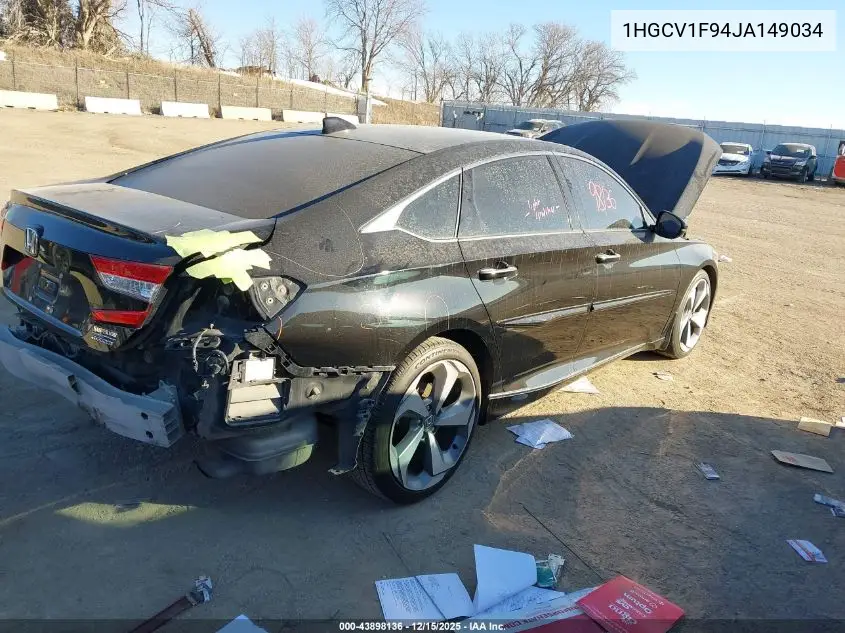 1HGCV1F94JA149034 2018 Honda Accord Touring