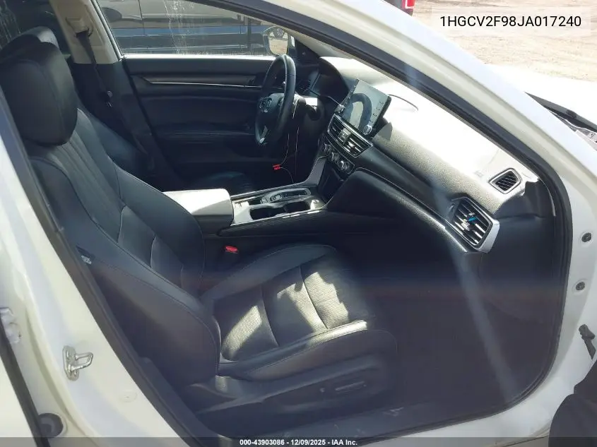 1HGCV2F98JA017240 2018 Honda Accord Touring 2.0T