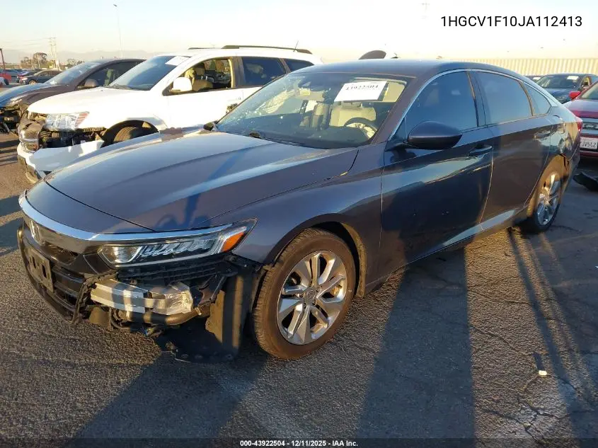 1HGCV1F10JA112413 2018 Honda Accord Lx