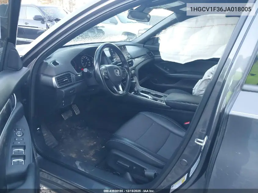 1HGCV1F36JA018005 2018 Honda Accord Sport