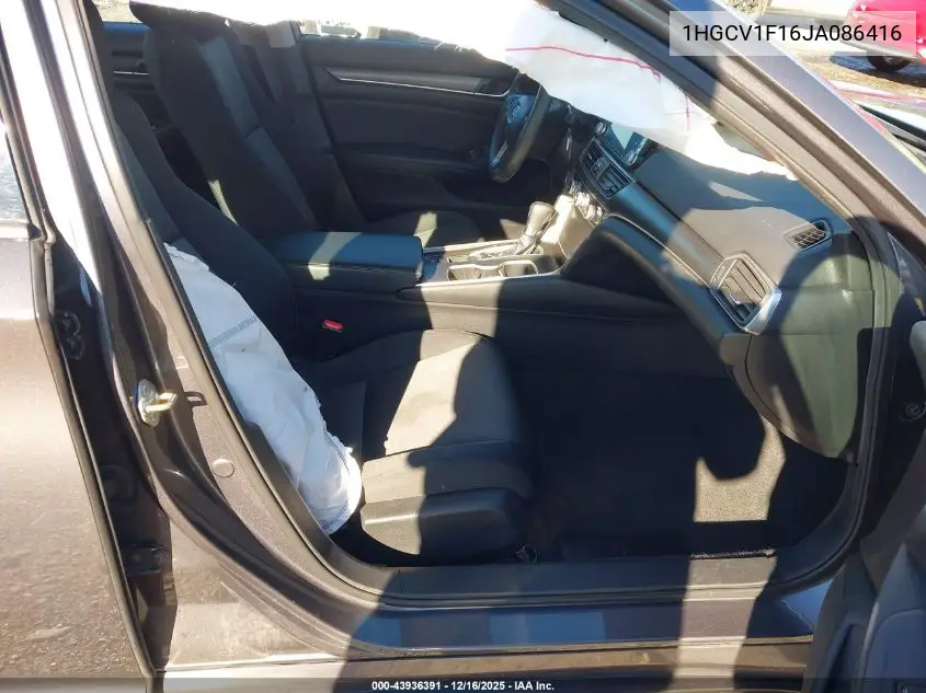 1HGCV1F16JA086416 2018 Honda Accord Lx