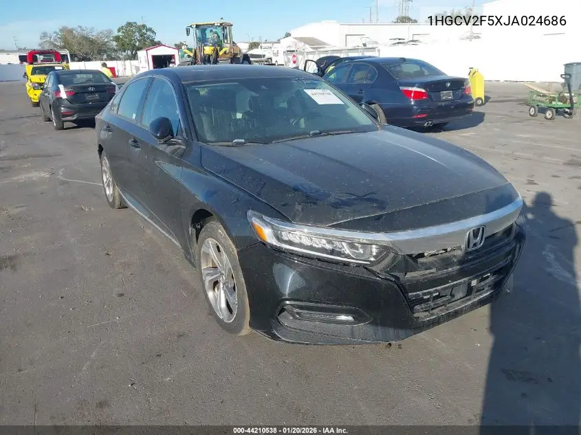 1HGCV2F5XJA024686 2018 Honda Accord Ex-L 2.0T
