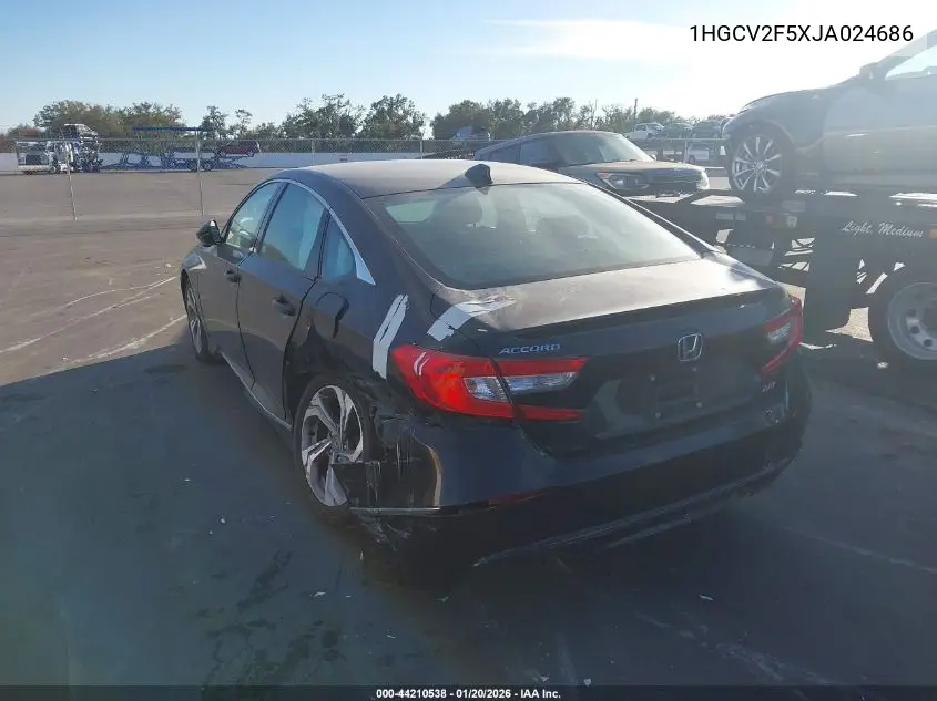 1HGCV2F5XJA024686 2018 Honda Accord Ex-L 2.0T