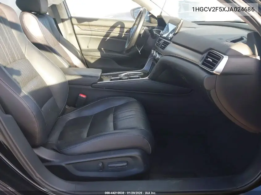 1HGCV2F5XJA024686 2018 Honda Accord Ex-L 2.0T