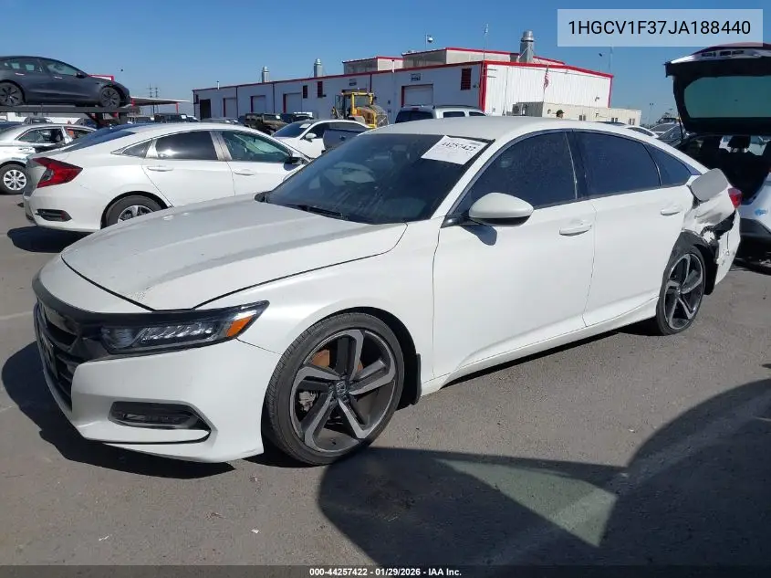 1HGCV1F37JA188440 2018 Honda Accord Sport