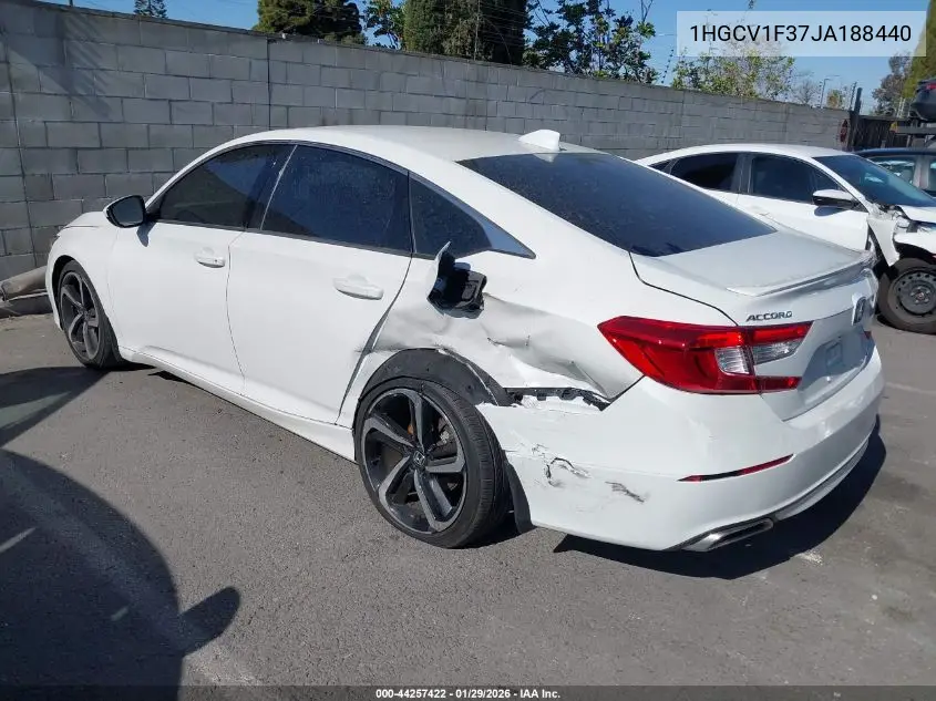 1HGCV1F37JA188440 2018 Honda Accord Sport