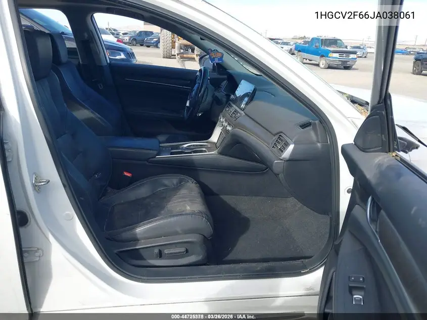 1HGCV2F66JA038061 2018 Honda Accord Ex-L 2.0T
