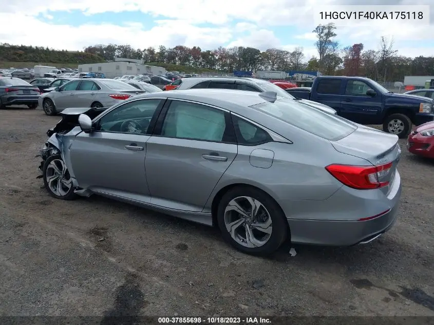 1HGCV1F40KA175118 2019 Honda Accord Ex
