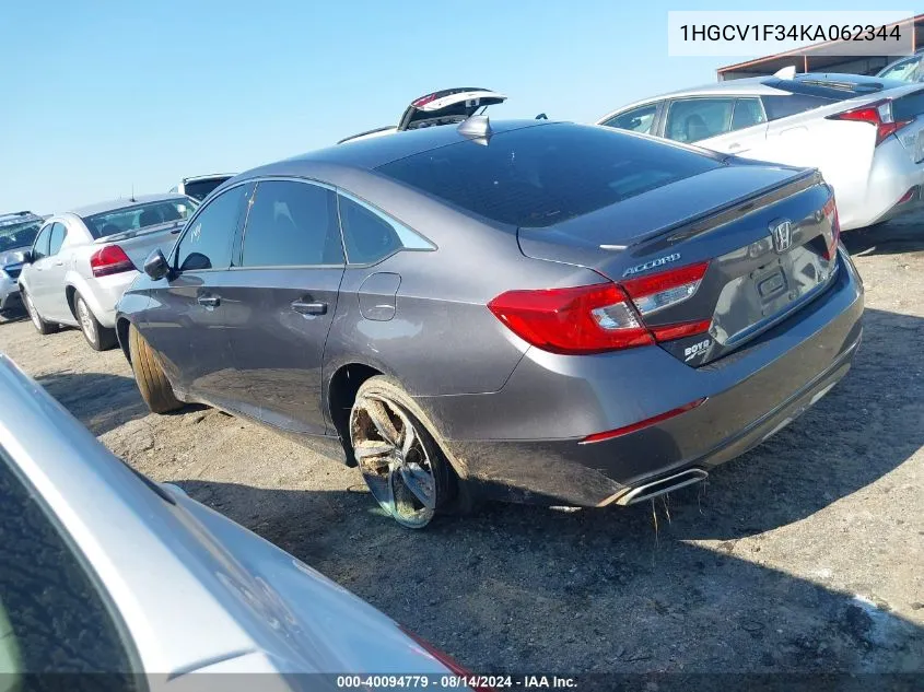 1HGCV1F34KA062344 2019 Honda Accord Sport