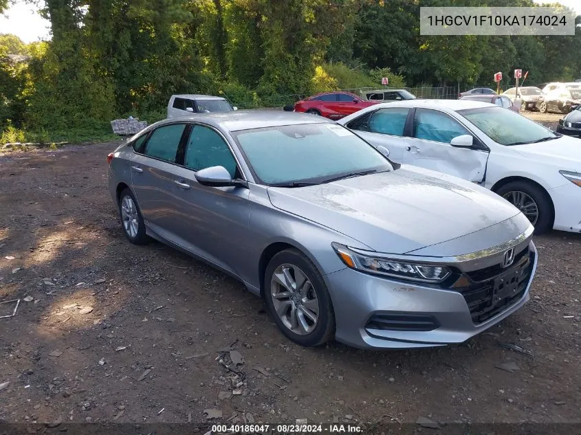 1HGCV1F10KA174024 2019 Honda Accord Lx