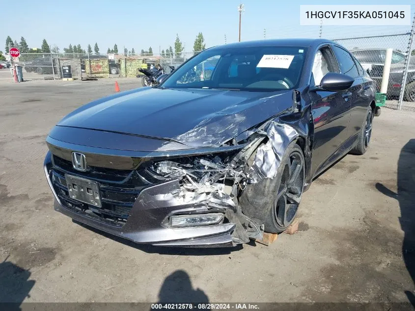 1HGCV1F35KA051045 2019 Honda Accord Sport