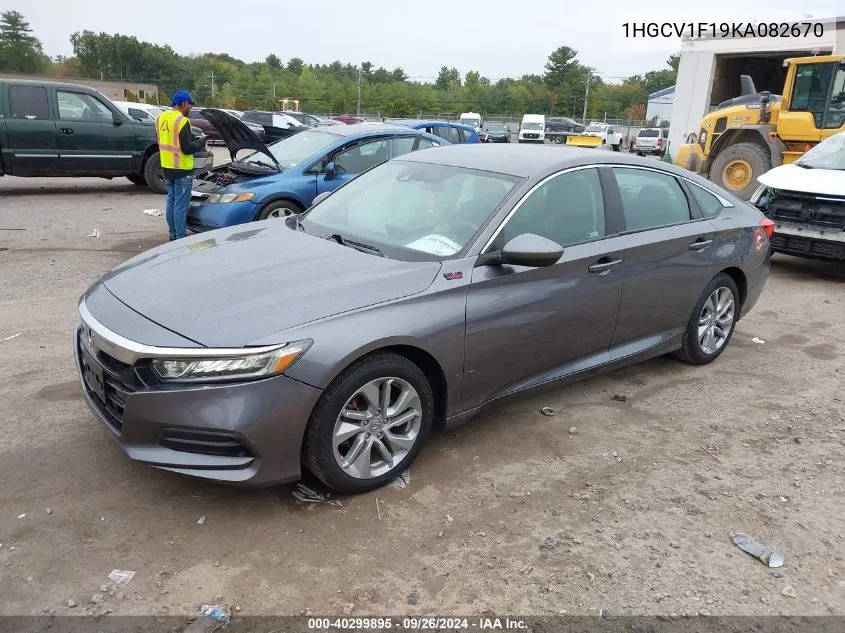 1HGCV1F19KA082670 2019 Honda Accord Lx