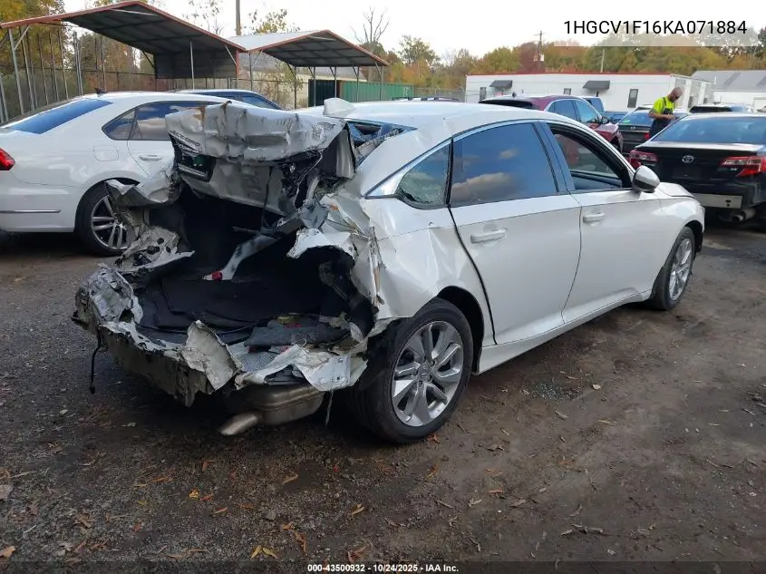 1HGCV1F16KA071884 2019 Honda Accord Lx