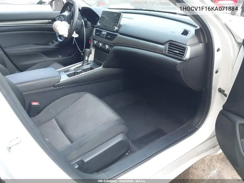 1HGCV1F16KA071884 2019 Honda Accord Lx