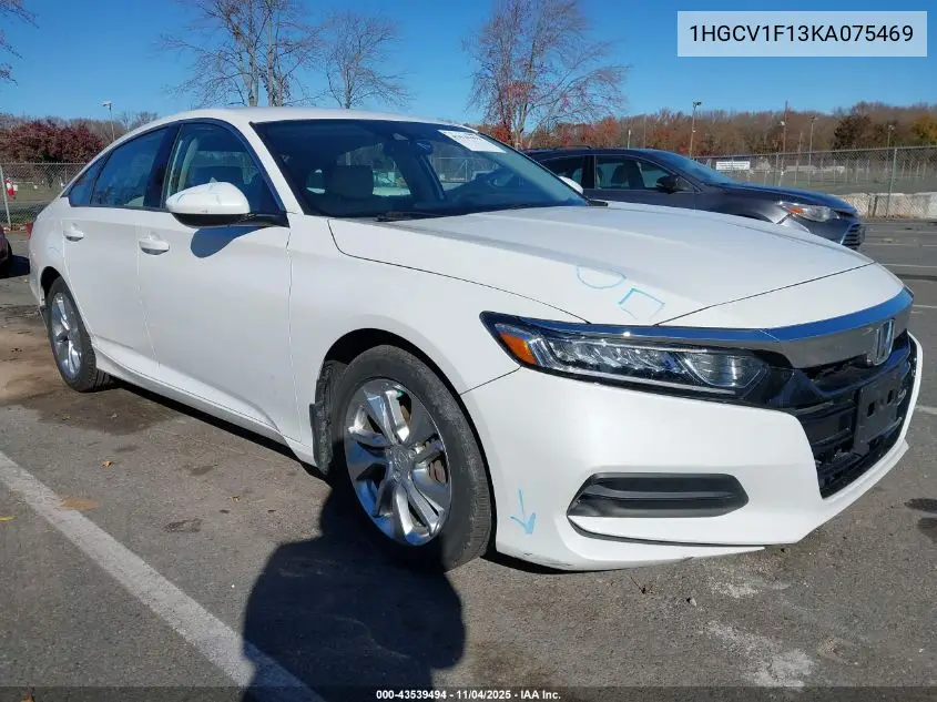 1HGCV1F13KA075469 2019 Honda Accord Lx