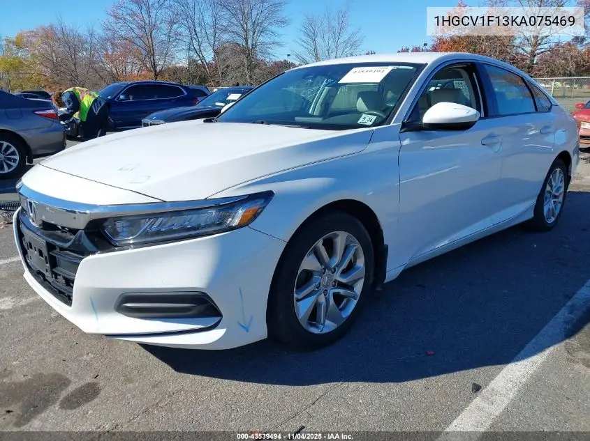 1HGCV1F13KA075469 2019 Honda Accord Lx