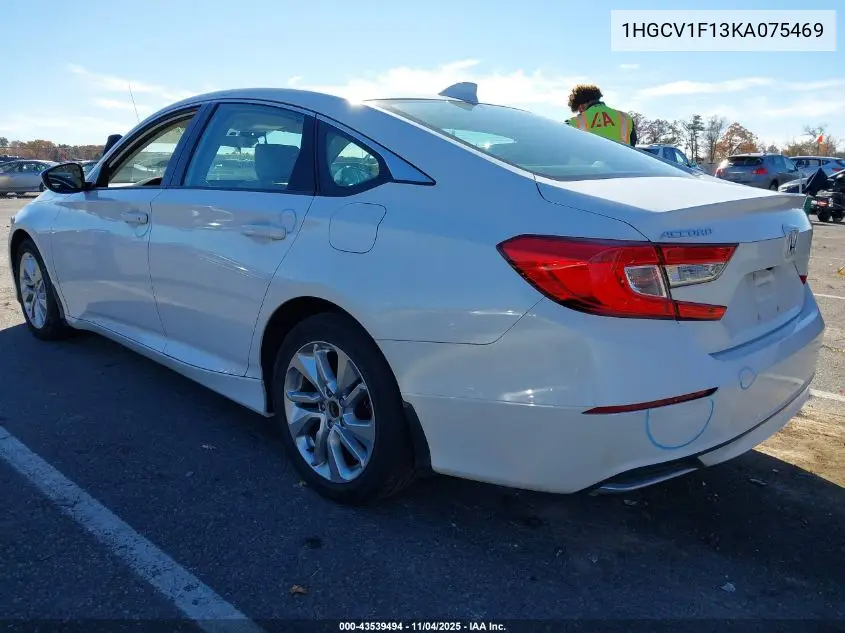 1HGCV1F13KA075469 2019 Honda Accord Lx